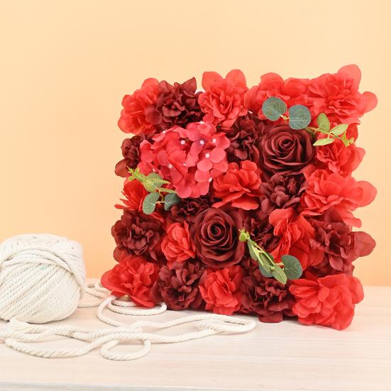 Искусственный цветок розы, настенная панель, свадебный детский душ, вечеринка, сделай сам, квадратный 3D цветочный настенный фон, украшение, реквизит для фотосъемки