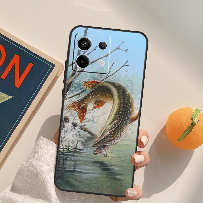 Art Fishing Lure Funda For Xiaomi Redmi Note 14 13 Pro 9 10 11 12 9S 10S 11S 12S Redmi 13C 10C 12C 14C Case