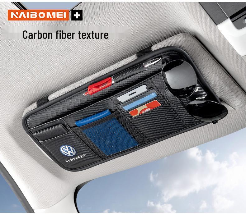 BMW Car Sunglasses Clips & Sun Visor Storage Bags for 1, 3, 5, 6, 7 Series, X1, X3, X4, X5, X6