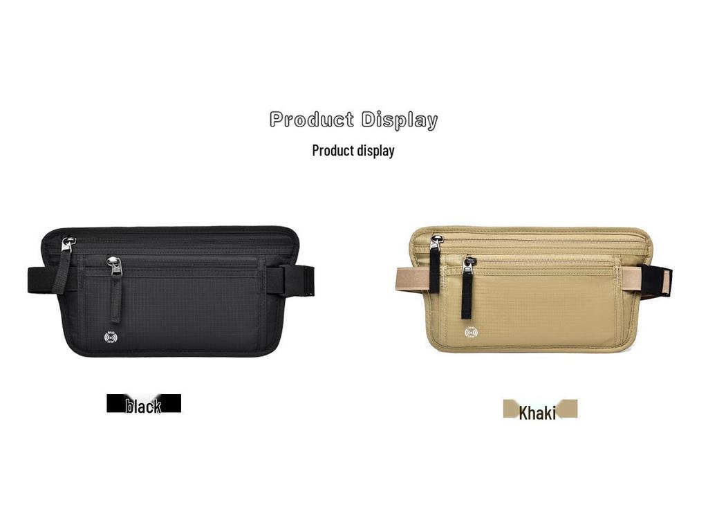 RFID Защита от кражи Поясная сумка для паспорта и телефона для путешествий, билетов, бега и спорта