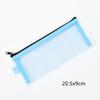 Large Capacity Simple Color Pencil Case Student Exam Series Hand Account Net Yarn Transparent Stationery Storage Supplies Bag