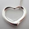 [Used] TIFFANY 925 Open Heart Pendant/Necklace/g502-51