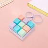 9-Keys Fidget Keyboard Keychain Stress Anxiety Relief Keyboard Clicker Keychain Portable Decompression Button Sensory Toy