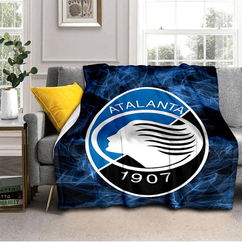 Football Atalanta Blanket Lightweight Ideal Bedding Blanket Perfect for Travel, Camping, Living Rooms, Offices, Sofas, Fan Christmas gift