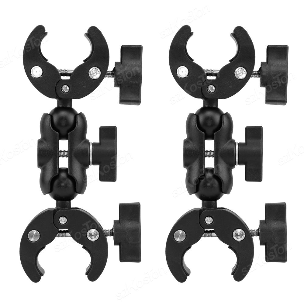 Super Clamp Двойной зажим для камеры Крабовый зажим-скоба Крепление для монитора Magic Arm Двойной шаровой адаптер для GoPro 13 Insta360