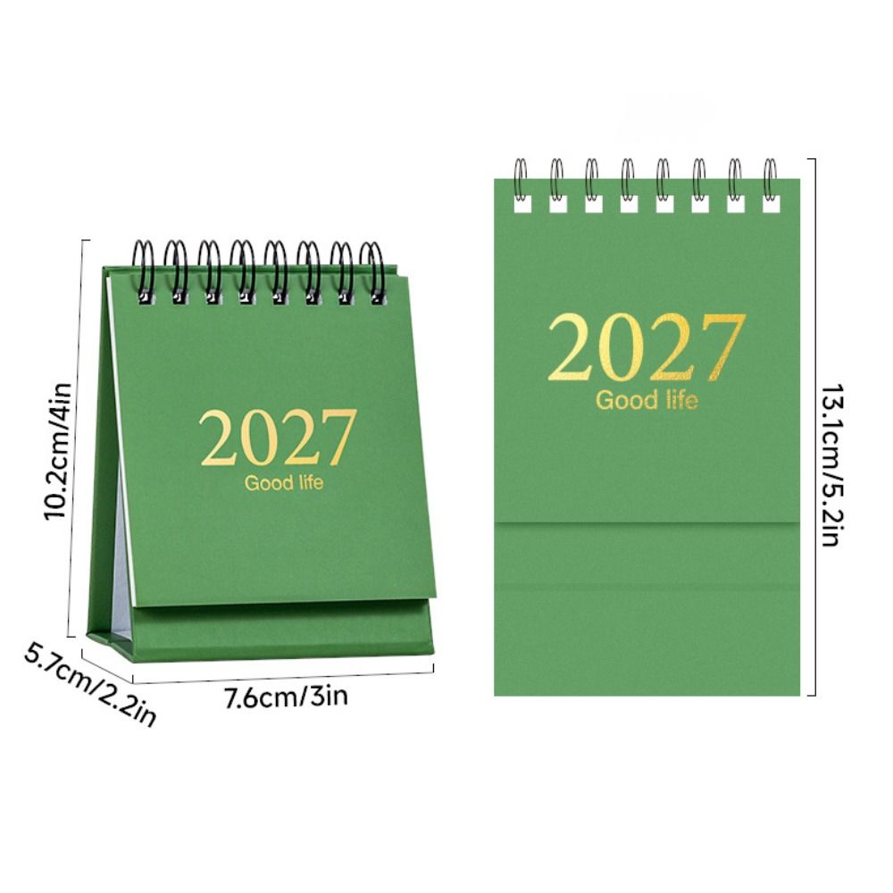 English Calendar Monthly Calendar with Sticker Desktop Calendar Premium Desk Flip Calendar Home