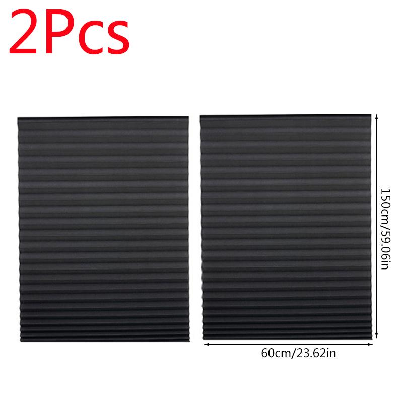 2 шт. беспроводные шторы для окон, плотные шторы, жалюзи, самоклеящиеся плиссированные жалюзи