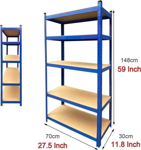 DayPlus Shelf 5 Tier Garage Shelving Heavy Duty Adjustable Storage Shelving Unit,386lbs Load Capacity Per Tier,150-200CM Height