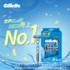 Gillette Бритва с 5 сменными лезвиями Gentle on the Skintech, Лезвия, Штуки, Бритва, Мужская, Кожа,