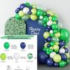 Mori Set Green Latex Balloon Chain Set Vintage Themed Birthday Party Decorative Jungle Set