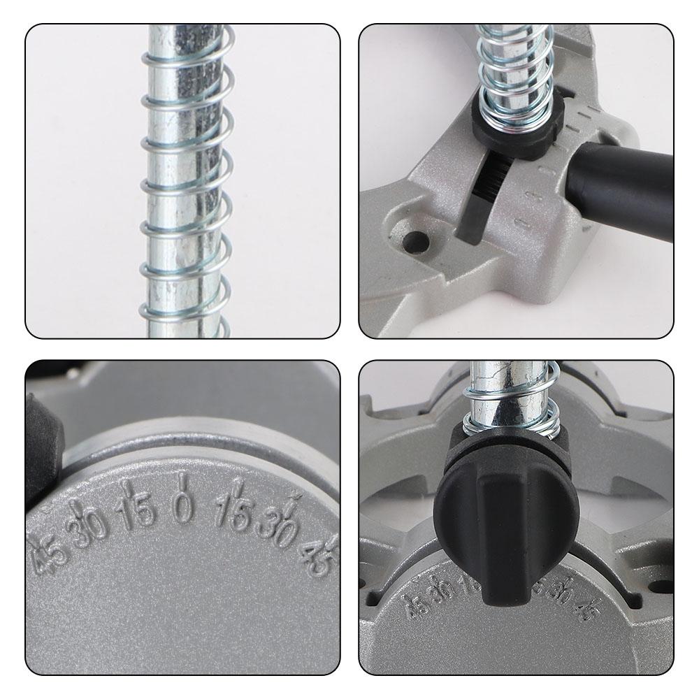 Многофункциональная регулируемая стойка для дрели с углом наклона 0-45 градусов, со стальной колонной для деревообработки, электроинструмент, алюминиевое основание