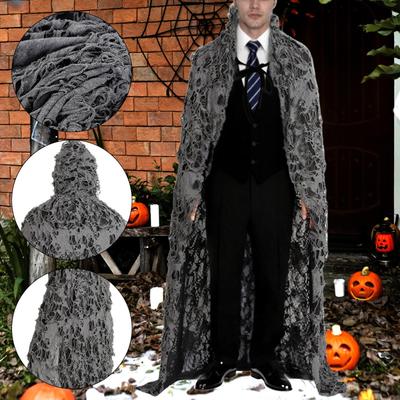 Хэллоуинский плащ с капюшоном, карнавальный костюм, мантия с капюшоном для маскарада, ролевых игр