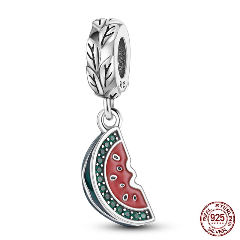 100% Copper Love Strawberry Cherry Red Series Charm Beads For Brand Original Bracelet Diy Fine Jewelry Gift