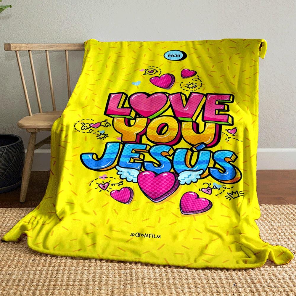 Bold text with hearts, angel wings, and dotted accents on a yellow background. for all seasons blanket lunch break throw gift