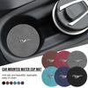 Badge Car Cup Coaster Waterproof Non-Slip Sift-Proof Spill Saucer For Focus Mk2 Mk3 Fiesta Mk7 Ranger Mondeo Mk4 S-MAX Kuga Mustang