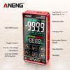 Aneng 621A умный цифровой мультиметр мультиметр с сенсорным экраном тестер транзисторов 9999 отсчетов True RMS автоматический диапазон постоянного/переменного тока 10 А метр