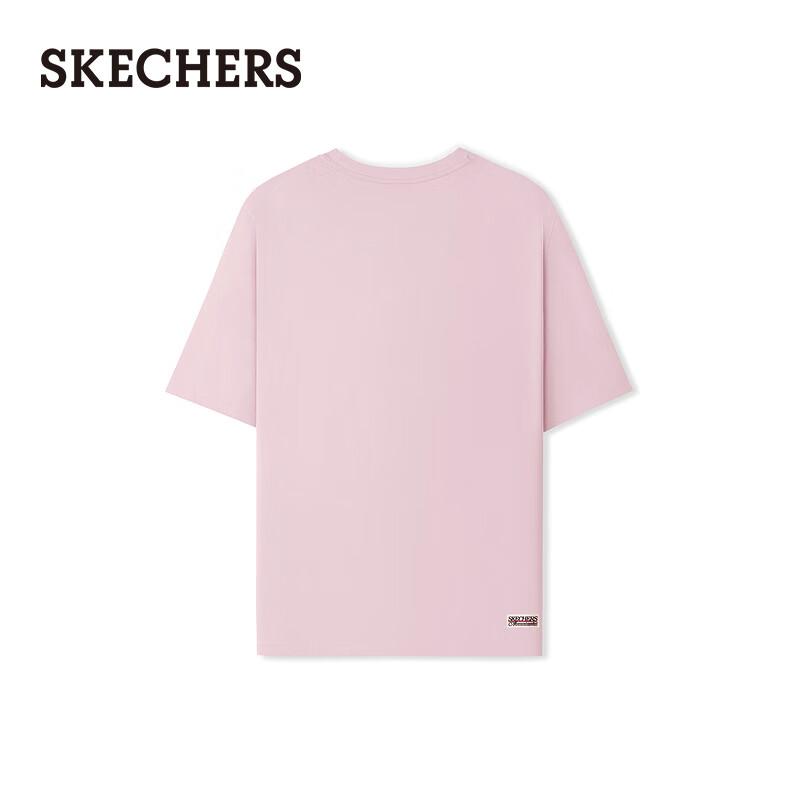 Skechers Унисекс Круглый вырез Короткий рукав Футболка