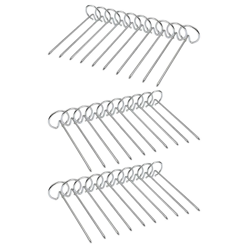 Набор из 30 шампуров для барбекю из нержавеющей стали, термостойкий многофункциональный инструмент для гриля для использования в духовке и аэрофритюрнице
