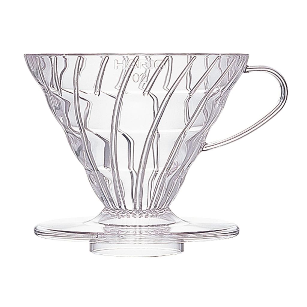 HARIO V60 Прозрачная кофейная воронка 02 - Прозрачная воронка для пуровера на 1-4 чашки VD-02T