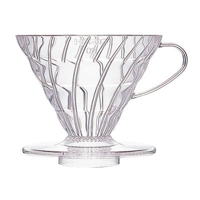 HARIO V60 Прозрачная кофейная воронка 02 - Прозрачная воронка для пуровера на 1-4 чашки VD-02T