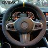 CARDAK Black Artificial Leather Car Steering Wheel Cover for BMW M Sport G20 G21 F40 F44 G22 G23 G30 G31 G32 G11 G12 G14 G15