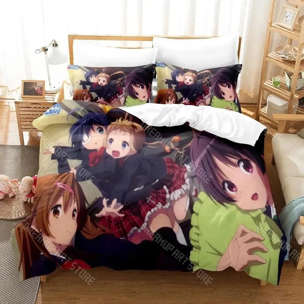 3D Print Love Chunibyo Other Delusions Bedding Set Single Twin Full Queen King Size Bed Set Adult Kid Bedroom Duvetcover Sets