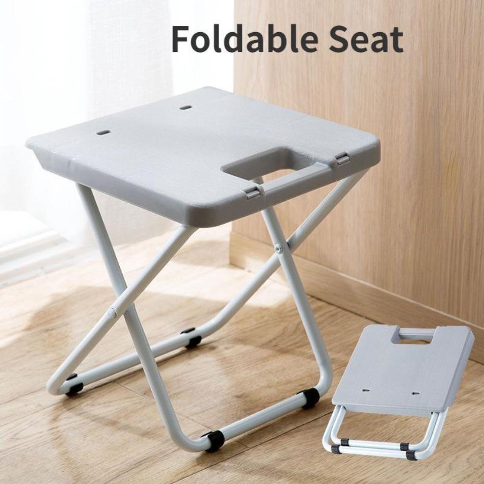 1 Pcs Portable Camping Chair Collapsible Footstool Compact Seat Mini Lightweight Foldable Stool for Travel Beach Lawn Outdoor
