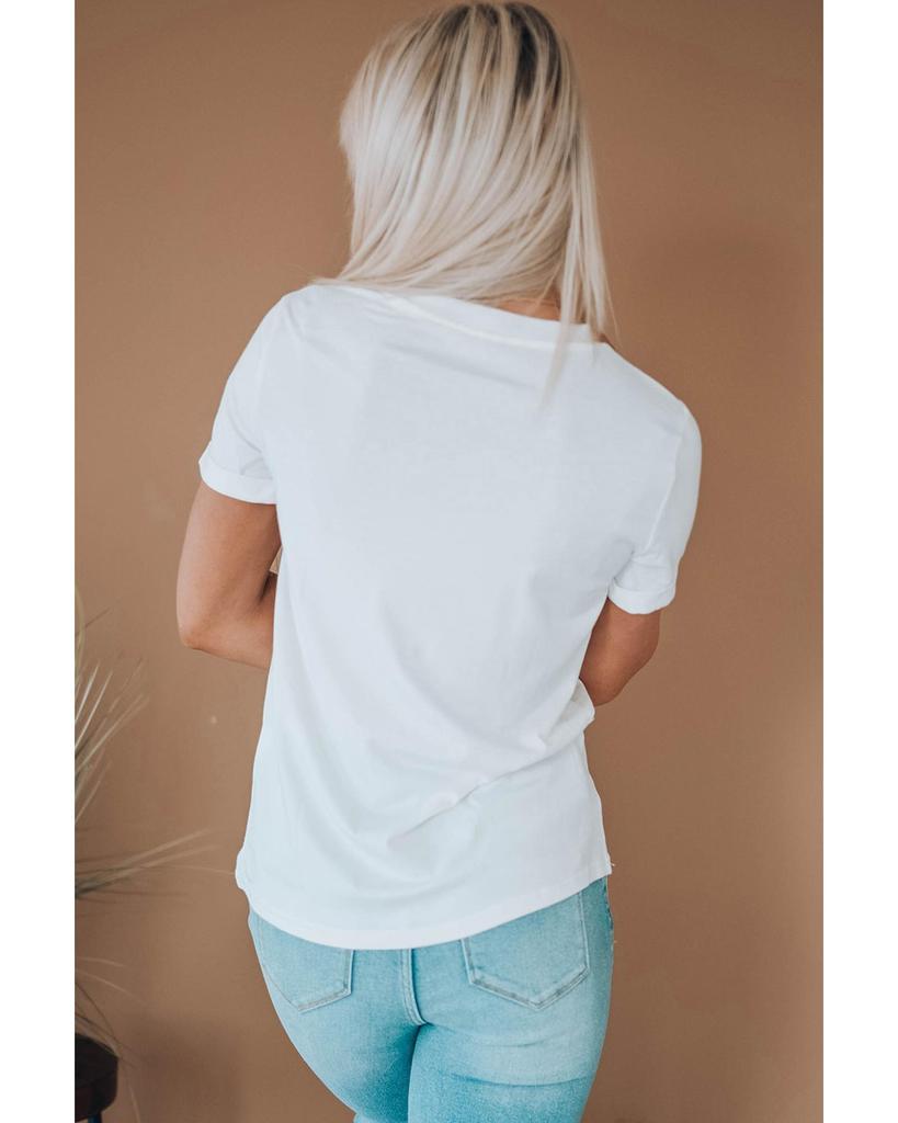 Azura Exchange Футболка с графическим принтом и рисунком осеннего бриза и осенних листьев