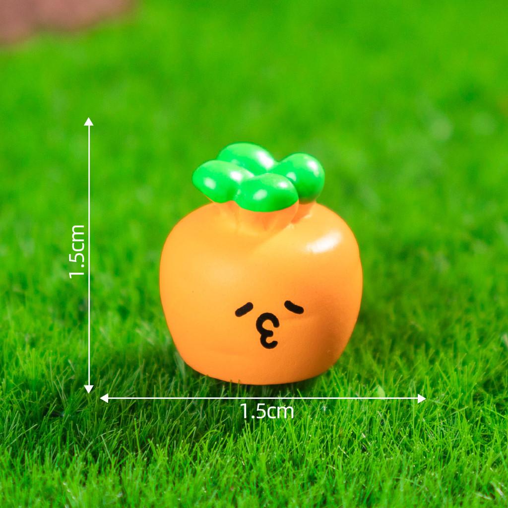 11Pcs Mini Cartoon Vegetable Doll Miniatures Resin Ornaments Fairy Garden Decoration Moss Terrarium Micro Landscape