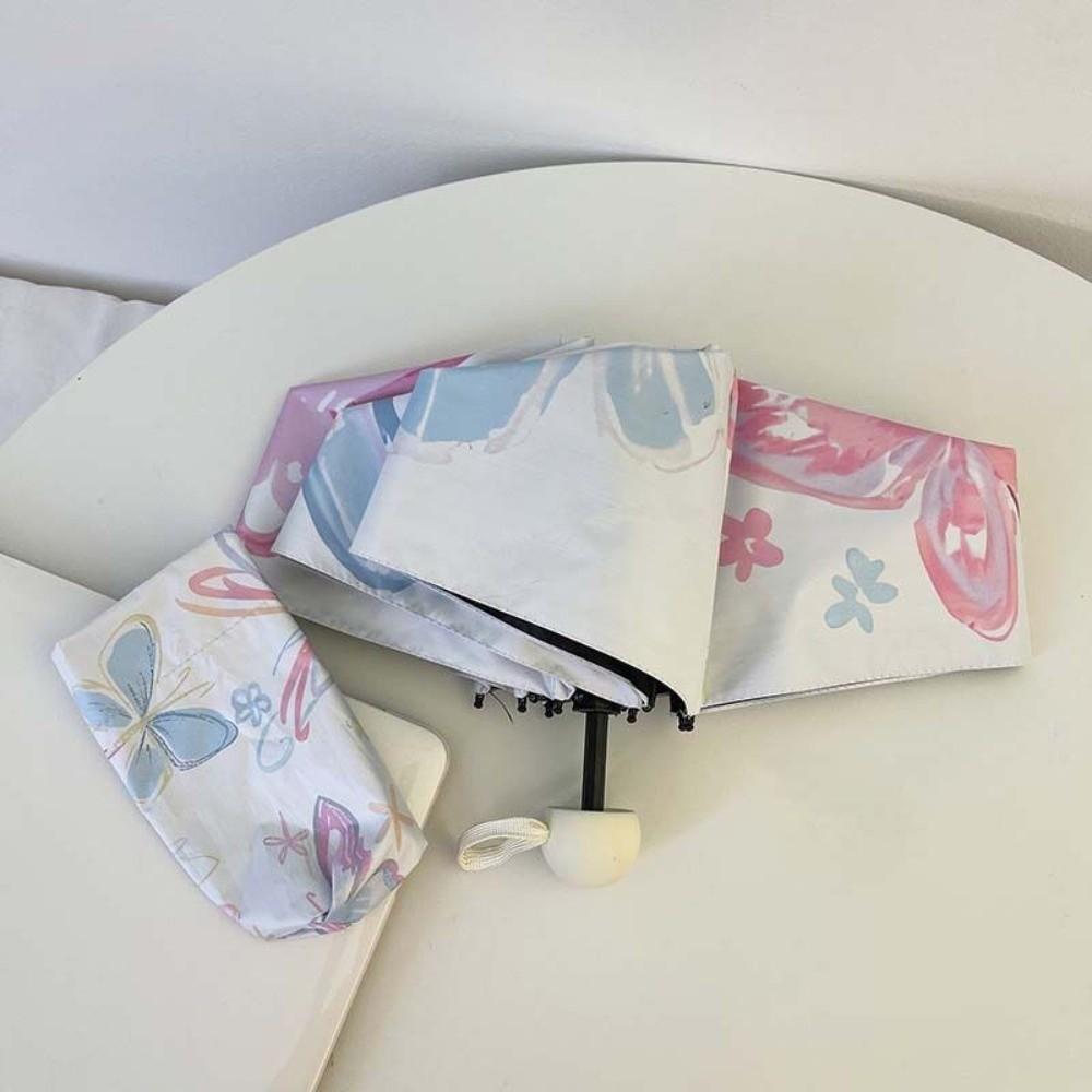 Защита от УФ Бабочка Дождевой Зонт Ветрозащитный Складной Солнцезащитный Зонт Женский