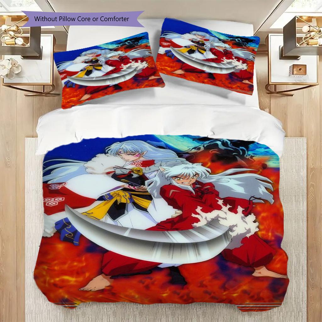 Fantasy Anime Collage Art Bedding (1 * duvet cover + 2 * pillowcase, without core) 2D Flat Duvet cover and pillowcase Bedding set Soft and comfortable