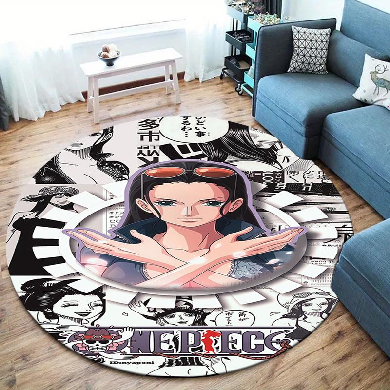 Nico Robin Round Area Rug Carpet Rug For Living Room Bedroom Sofa Playroom Decor Nonslip Floor Mat
