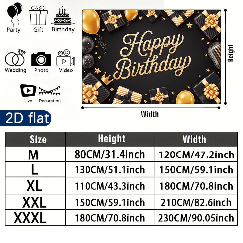 Gold Balloon Party Background 1pc - Studio Photo Prop