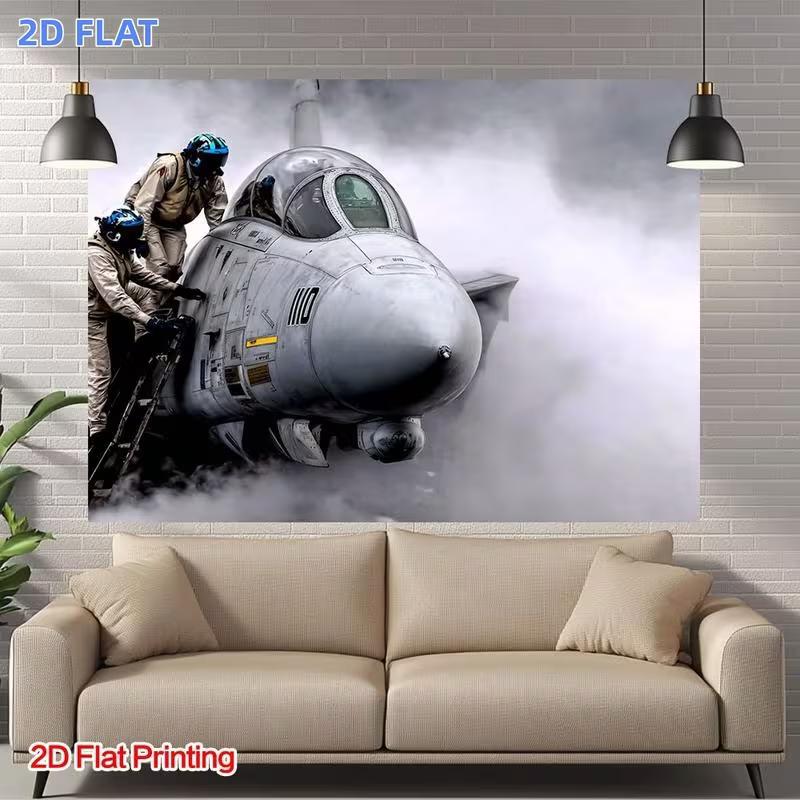 2D US Navy Fighter Jet Pilot & Crew Photo Booth Banner
