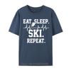Skiing Ski Heartbeat Men Faddish Tshirt Oversized Men Cotton Tshirt Oneck New Fitness Tees Tops Summer Fashion T Shirt