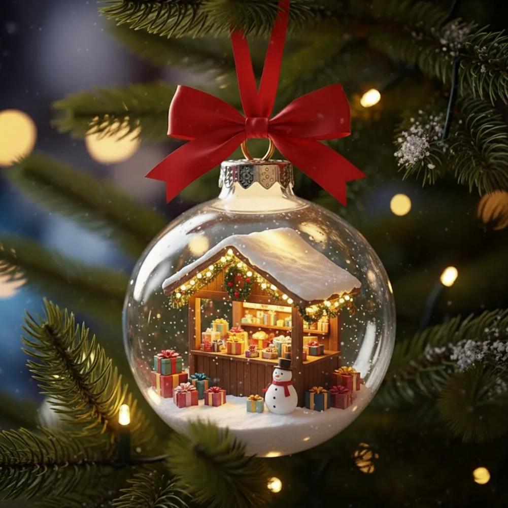 Праздничное украшение Декор для рождественской вечеринки Рождественский подвесной шар Декорация для сцены Атмосфера праздника Украшение для дома Декоративное для дома