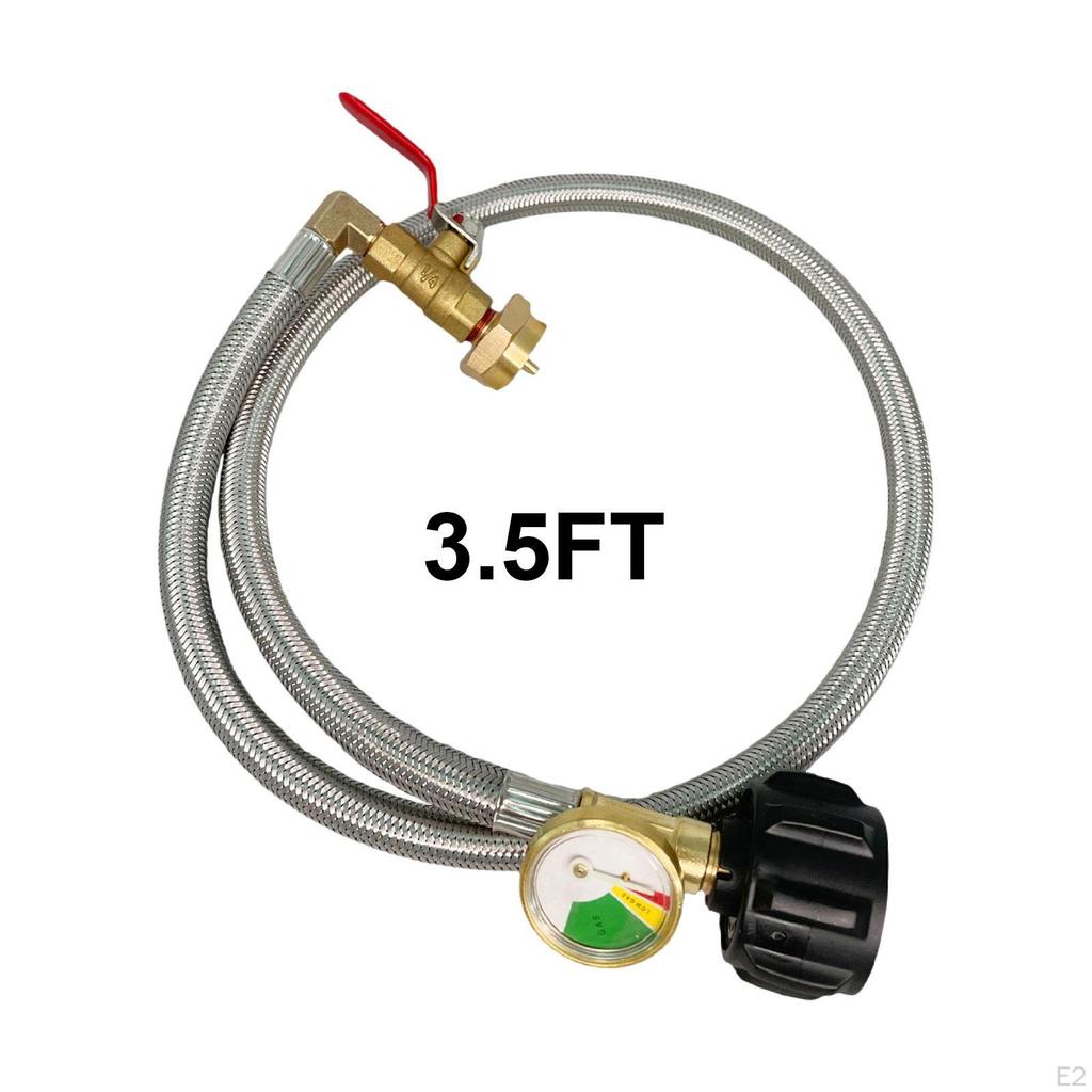 Адаптер для заправки пропана Маленький бензобак Легкий сменный разъем Конвертер Qcc