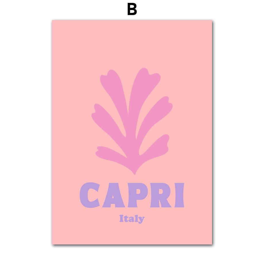 Groovy Leaf Matisse пастельные розовые постеры и принты, настенное искусство, ретро, ​​забавная картина на холсте, эстетический декор для комнаты колледжа