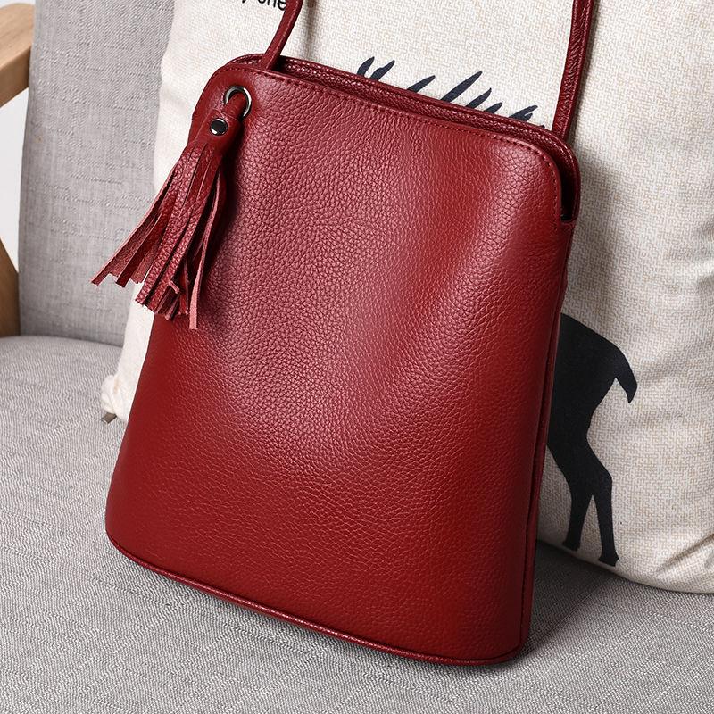 Сумка женская 2023 Простая сумка-мешок Большая вместительная кожаная сумка через плечо Женская сумка Ins