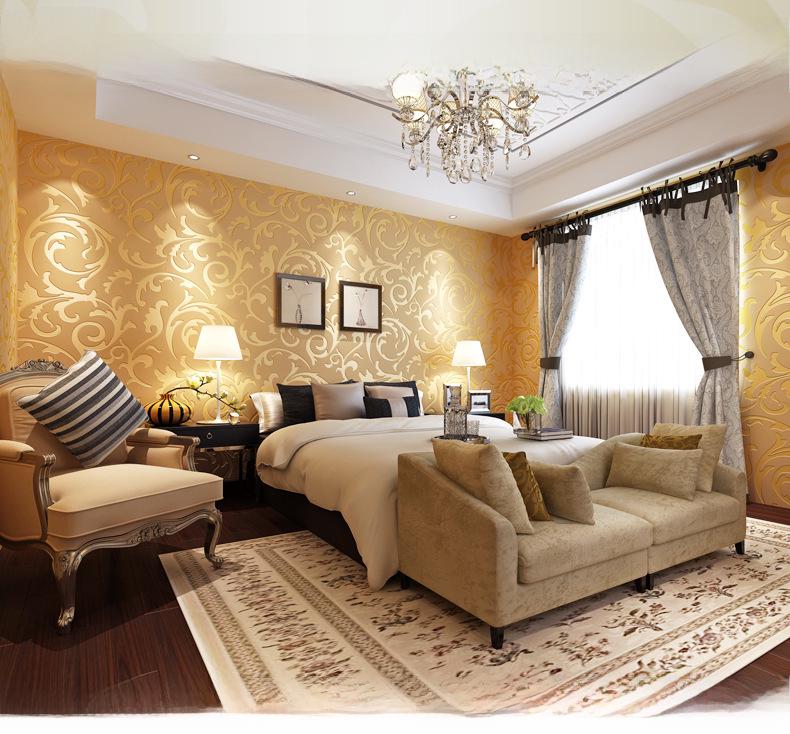 3D обои Acanthus Leaf Silver — нетканый дизайн для спальни, гостиной и ТВ-дивана