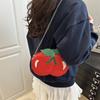 Summer New Creative Cherry Shape Cute Personality Solid Color Large Capacity Chain Portable Shoulder Messenger Bag