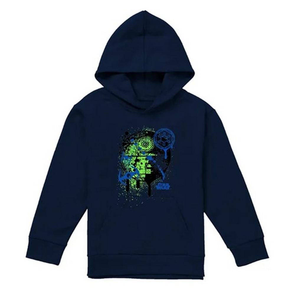 Star Wars: The Empire Strikes Back Childrens/Kids Death Star Graffiti Hoodie