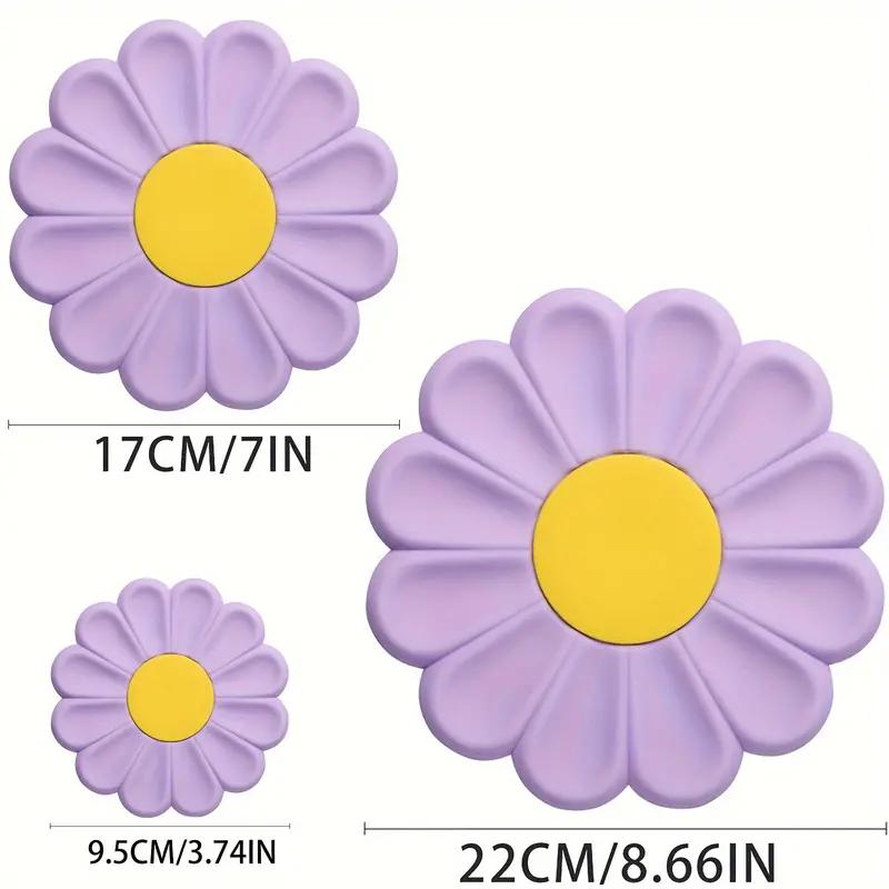 Подставки под стаканы Daisy из силикона в форме милого цветка, термостойкие подставки под стаканы под кофе, силиконовые коврики для кухонной стойки