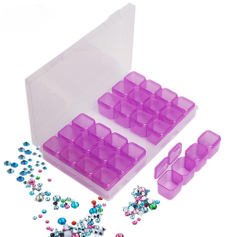 28 решеток, разборные коробки для алмазной живописи, аксессуары для алмазной вышивки, чехлы для вышивки крестом, органайзер для хранения дома