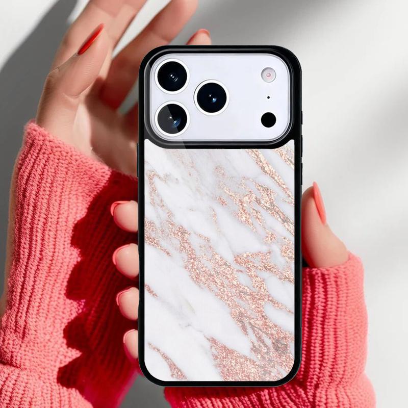 Gold Marble Phone Case for iPhone 17 16 15 14 13 Pro Max Back Cover for 12 11 Pro Coque