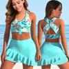 2024 Купальники женские новые комплект из двух предметов танкини женский купальник бикини комплект летние сексуальные купальники большого размера купальные костюмы монокини