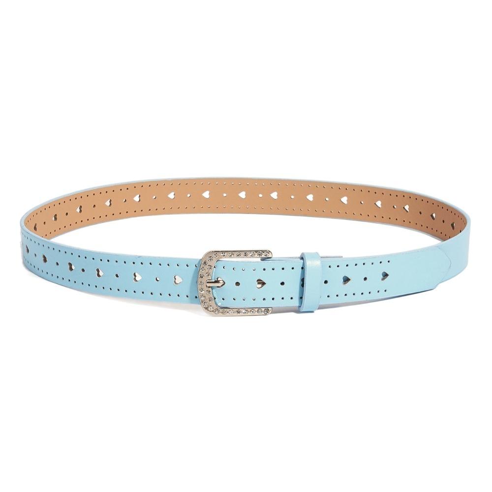Love Heart Rhinestone Waist Belt Jeans Decor PU Leather Waistbands Fashion Y2K Wide Belt  Ladies