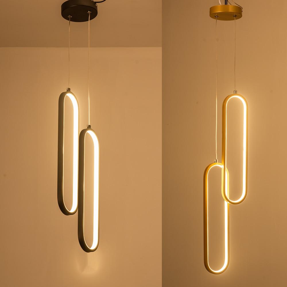 Прикроватная люстра для спальни, роскошный современный минималистичный светильник для главной спальни, гостиной, двуглавый подвесной светильник