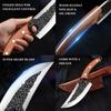 Hand-Forged Boning knife Chef Slicing Knife Meat Vegetable Fruit Kitchen Cutting Knife Double-edged Blade Kitchen Knives