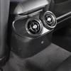 ABS углеродное волокно для Alfa Romeo Giulia 2017-автомобильный задний ряд кондиционер вентиляционное отверстие крышка отделка авто аксессуары для интерьера